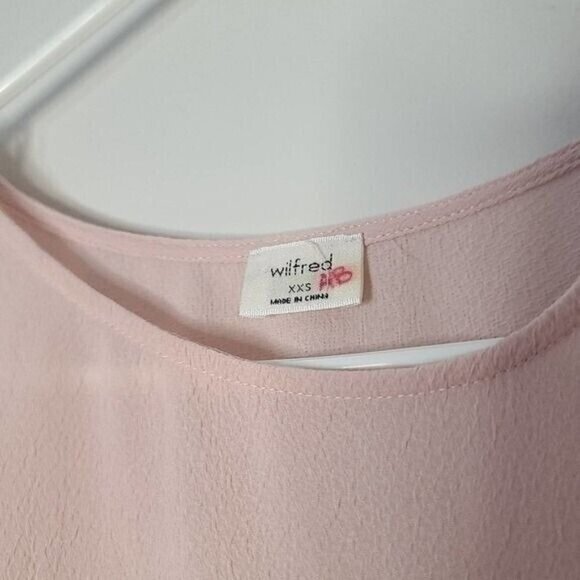 Aritzia Wilfred Macee Short Sleeve Peplum Blouse Size‎ XXS - Picture 6 of 8